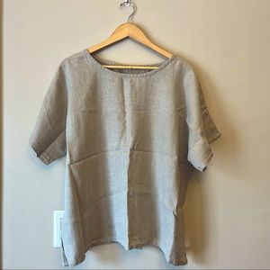 Knock knock linen shirt